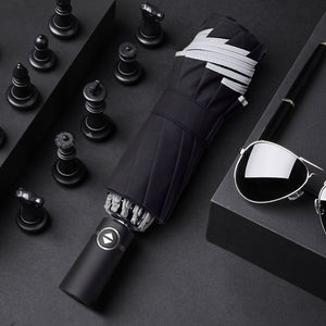 Full Automatic Reverse Umbrella Men'S Business Reflective Cloth Car Umbrella