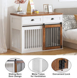 Heavy Duty Furniture Style Dog Cage Wooden Dog Cage Double Door Dog Cage Side Cabinet Dog Cage Dog Crate