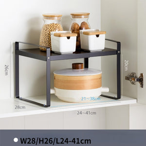 Home Fashion Retractable Kitchen Supplies Rack