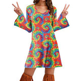 Hippie Clothing Print Dress Women