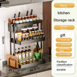 Kitchen Rack For Seasoning Multi-layer Storage Kitchen Supplies