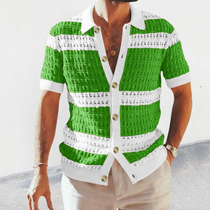 Summer Fashion Mens Clothing Collar Shirts Men Casual Formal